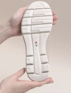 SNEAKERS PELLE CON TACCO ZEPPA