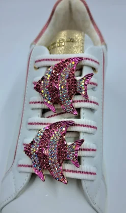 SNEAKERS PELLE ELETTRA TOSCA BLU CHARMS FUCSIA