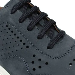 SNEAKERS PELLE NABUK BLU