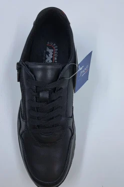 SNEAKERS PELLE NATURALE NERA