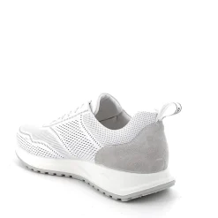 SNEAKERS PELLE TRAFORATA BIANCA