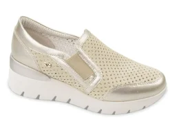 SNEAKERS SLIP ON ELASTICO BEIGE