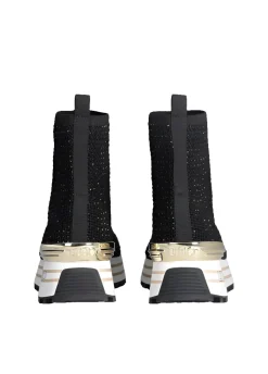 SNEAKERS SOCK STRASS BLACK