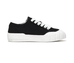 SNEAKERS TELA COTONE NERO