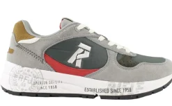 SNEAKERS TESSUTO E CAMOSCIO MILITARY