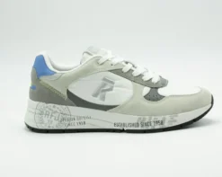 SNEAKERS TESSUTO E CAMOSCIO BIANCO