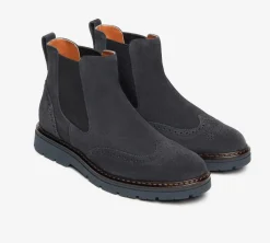 STIVALETTI CAMOSCIO BLU