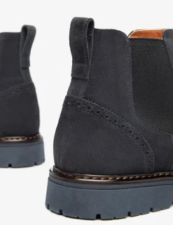 STIVALETTI CAMOSCIO BLU