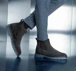 STIVALETTI CAMOSCIO BLU