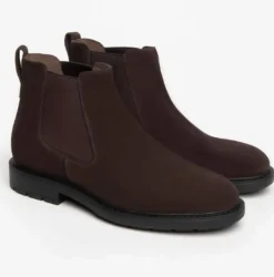 STIVALETTI CHELSEA CAMOSCIO MARRONE