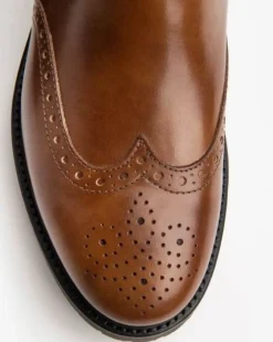 STIVALETTI CHELSEA CODA RONDINE CUOIO