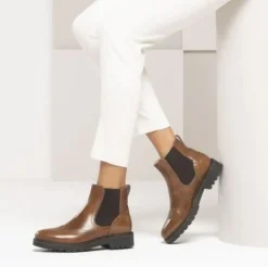 STIVALETTI CHELSEA CODA RONDINE CUOIO