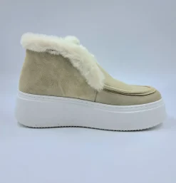 STIVALETTI MINI CAMOSCIO BEIGE