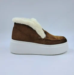 STIVALETTI MINI CAMOSCIO TABACCO