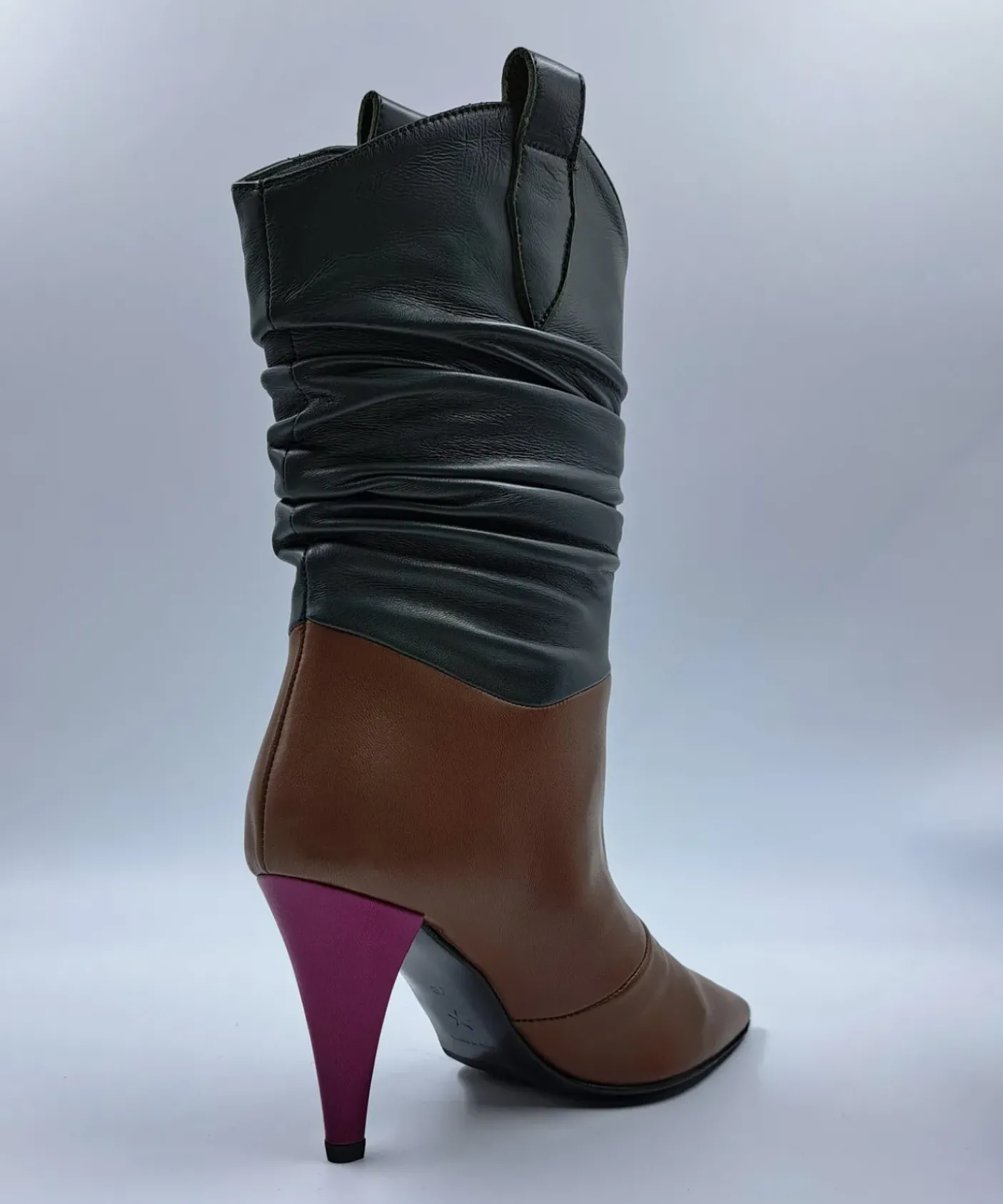 STIVALETTI PELLE BICOLOR