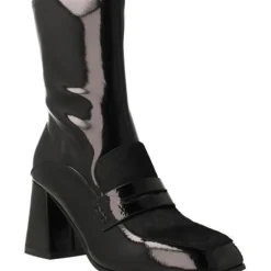 STIVALETTI PELLE DETTAGLIO CONTRASTO