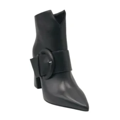 STIVALETTI PELLE MORBIDA MAXI FIBBIA DECORATIVA