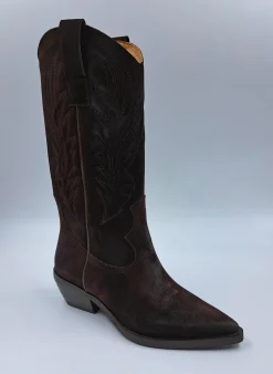 STIVALI CAMOSCIO TEXAN MEDI MARRONE