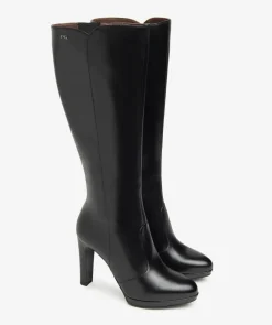 STIVALI PELLE CON PLATEAU