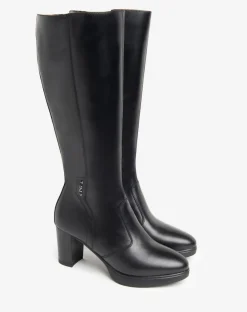 STIVALI PELLE NERA MORBIDA