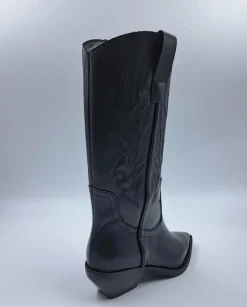 STIVALI PELLE TEXAN MEDI NERO