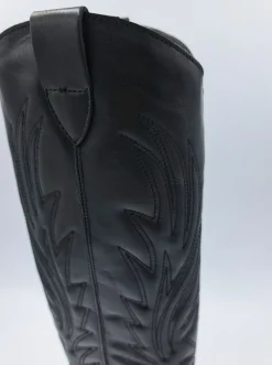 STIVALI TEXAN PELLE RICAMO