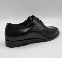 STRINGATE DERBY PELLE NERA