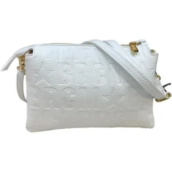TRACOLLE MACRO DOLL IN PELLE BIANCA