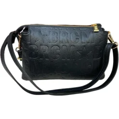 TRACOLLE MACRO DOLL IN PELLE NERA