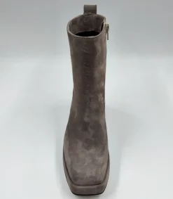 TRONCHETTI CAMOSCIO TACCO SQUADRATO