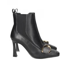 TRONCHETTI PELLE NERA